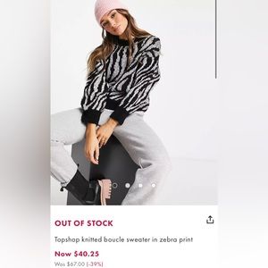 Knitted Topshop sweater